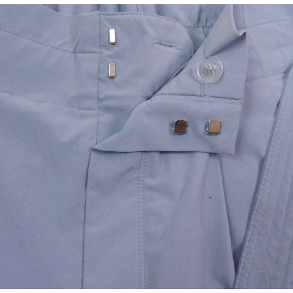 Athleta Skyline Pant II Womens 4 Periwinkle Blue Paperbag Waist Tie Belt Crop - Picture 7 of 11